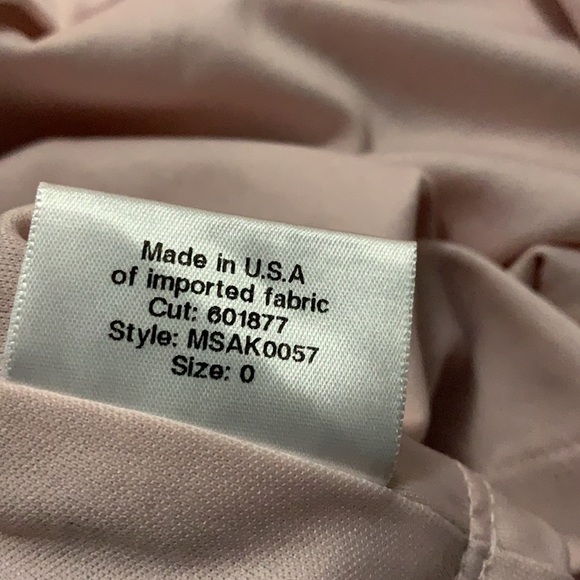 Revolve Katie May Legacy Crepe Bodycon Off The Shoulder Gown Dress in Blush sz 0 - Picture 10 of 10